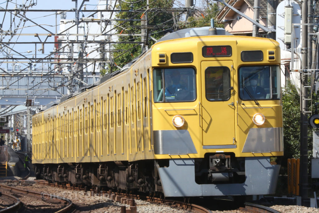 西武新宿線第9***電車 2000系2027F 2021.03.10 撮影地:鷺ノ宮〜都立家政にて