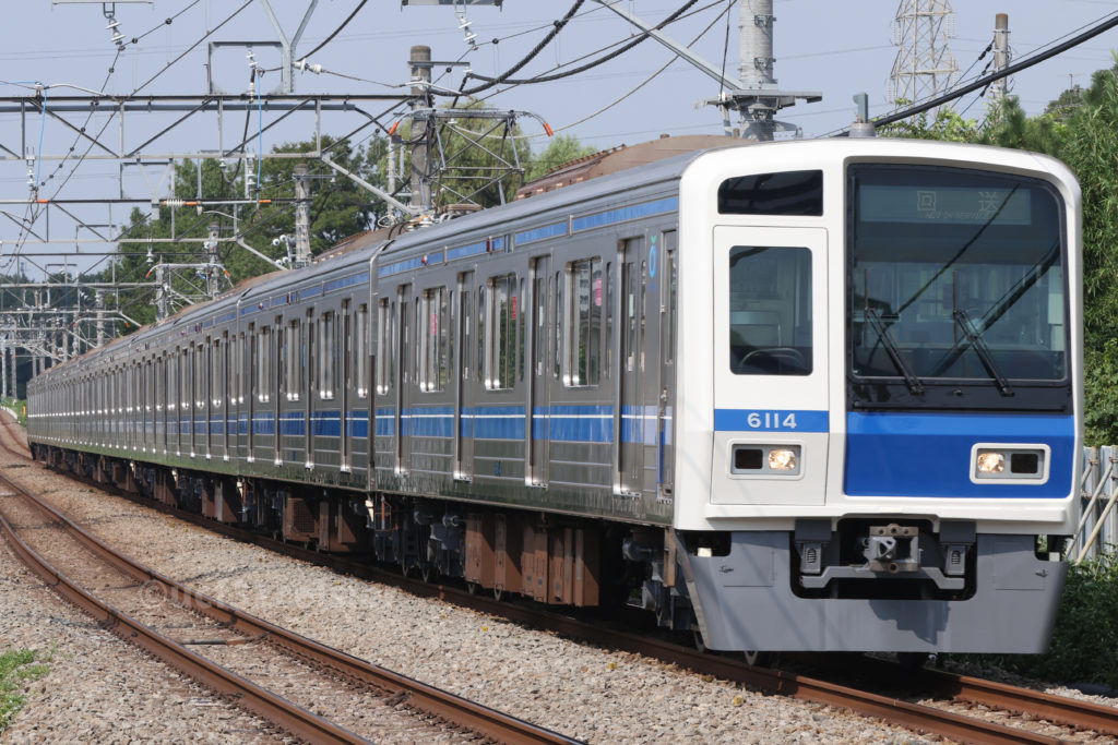 第9***電車 6000系6114F 2021.08.28 撮影地:西武新宿線 所沢〜東村山にて