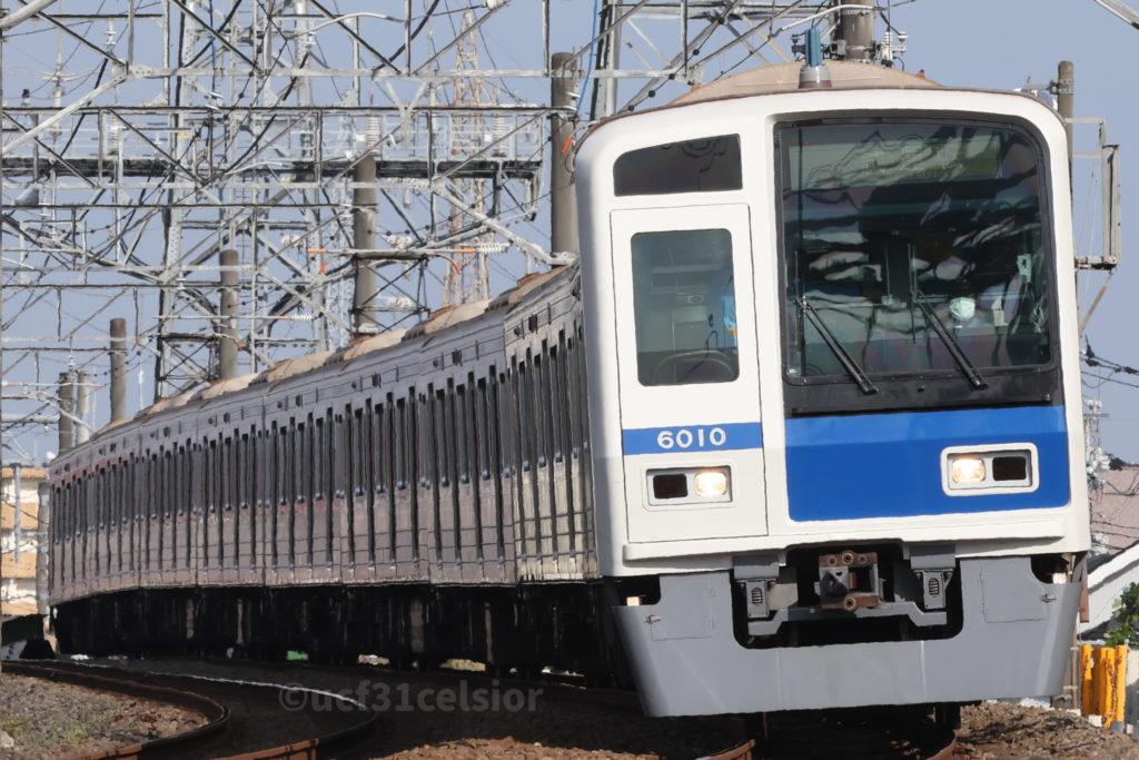 第9***電車 6000系6110F 2021.10.15 撮影地:西武拝島線 武蔵砂川〜西武立川にて