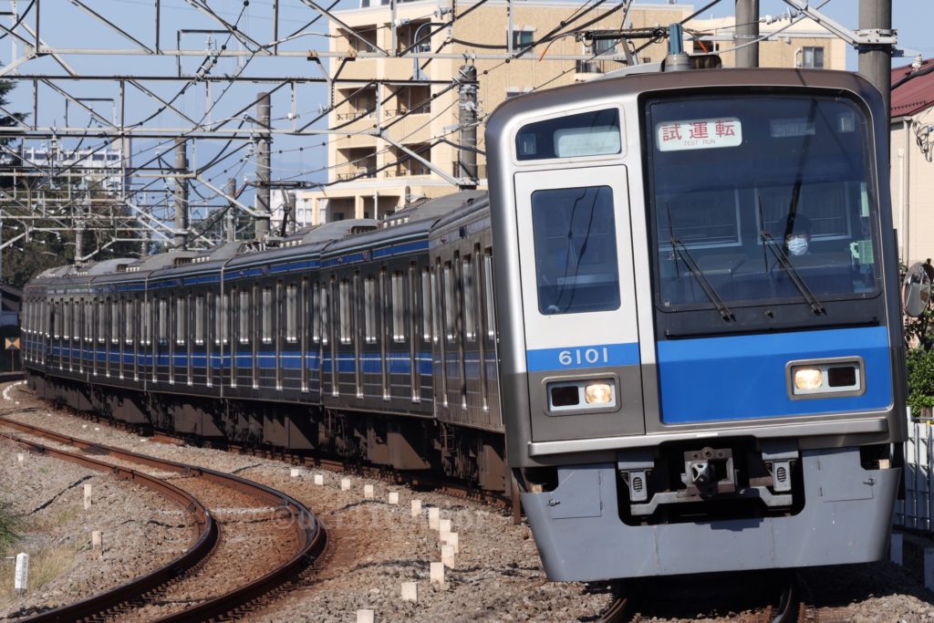第9***電車 6000系6101F 2021.10.28 撮影地:西武新宿線 小平〜花小金井にて
