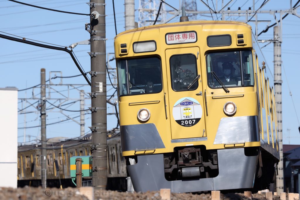 第987電車 2000系2007F 2022.01.22 撮影地:西武狭山線 西所沢〜下山口にて