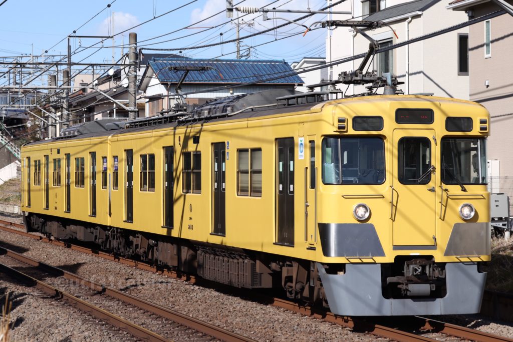 第9***電車 2000系2413F 2022.02.17 撮影地:西武新宿線 所沢〜東村山にて