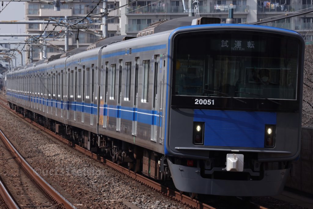 第9***電車 20000系20151F 2022.03.03 撮影地:西武池袋線 中村橋にて