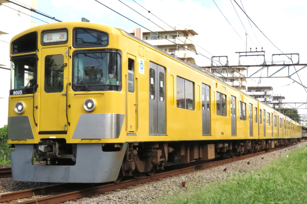 第9***電車 9000系9105F 2022.09.04 撮影地:西武新宿線 航空公園〜新所沢にて