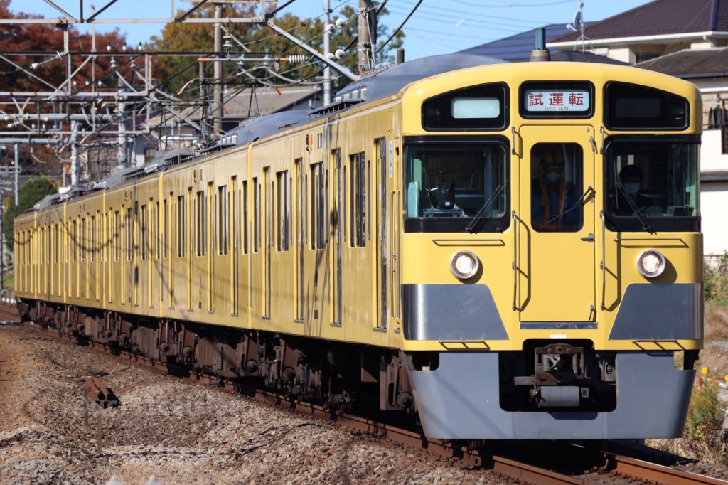 第9802列車 2000系2053F 2022.11.16 撮影地:西武池袋線 元加治にて