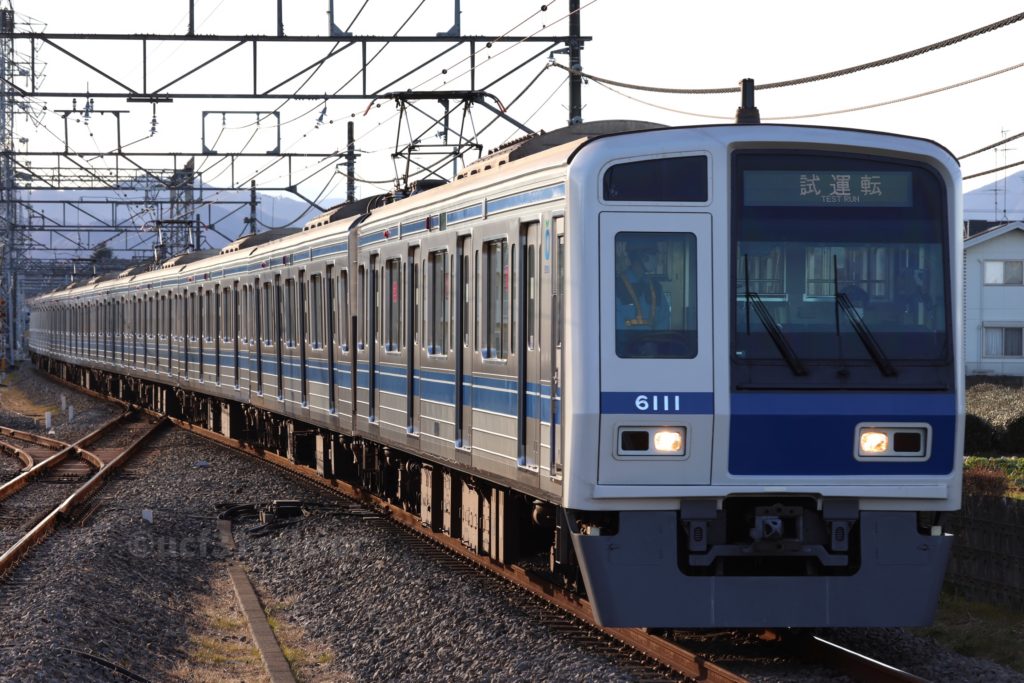 第9***列車 6000系6111F 2023.01.21 撮影地:西武拝島線 西武立川にて